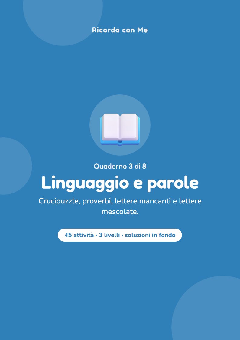 Quaderno Linguaggio e parole