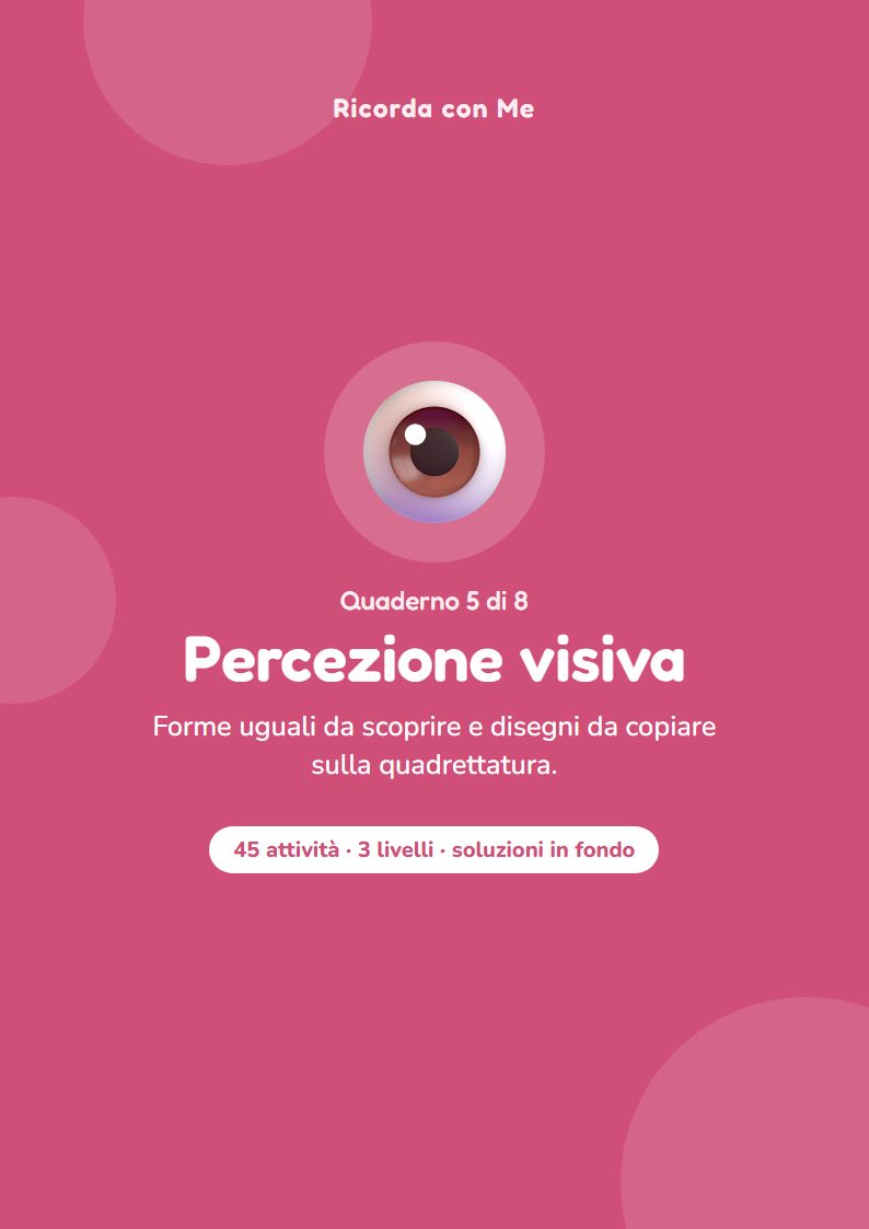 Quaderno Percezione visiva